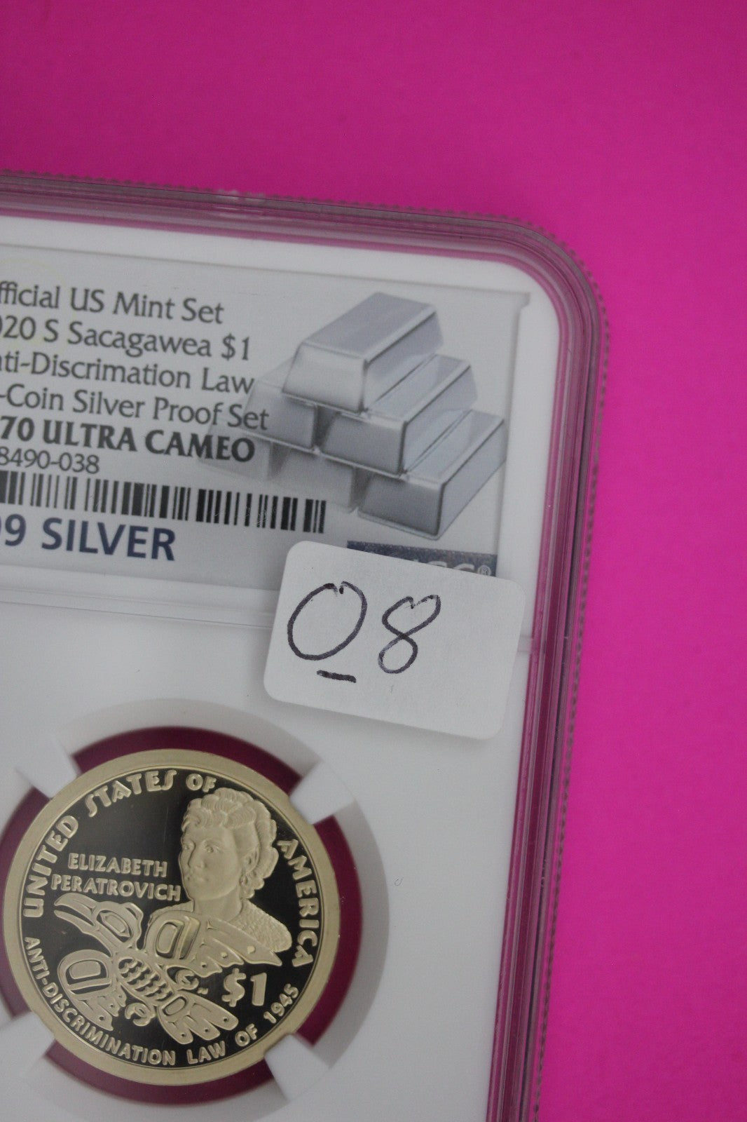 2020 S PF 70 Sacagawea Dollar Native American NGC Certified Authentic Slab 08