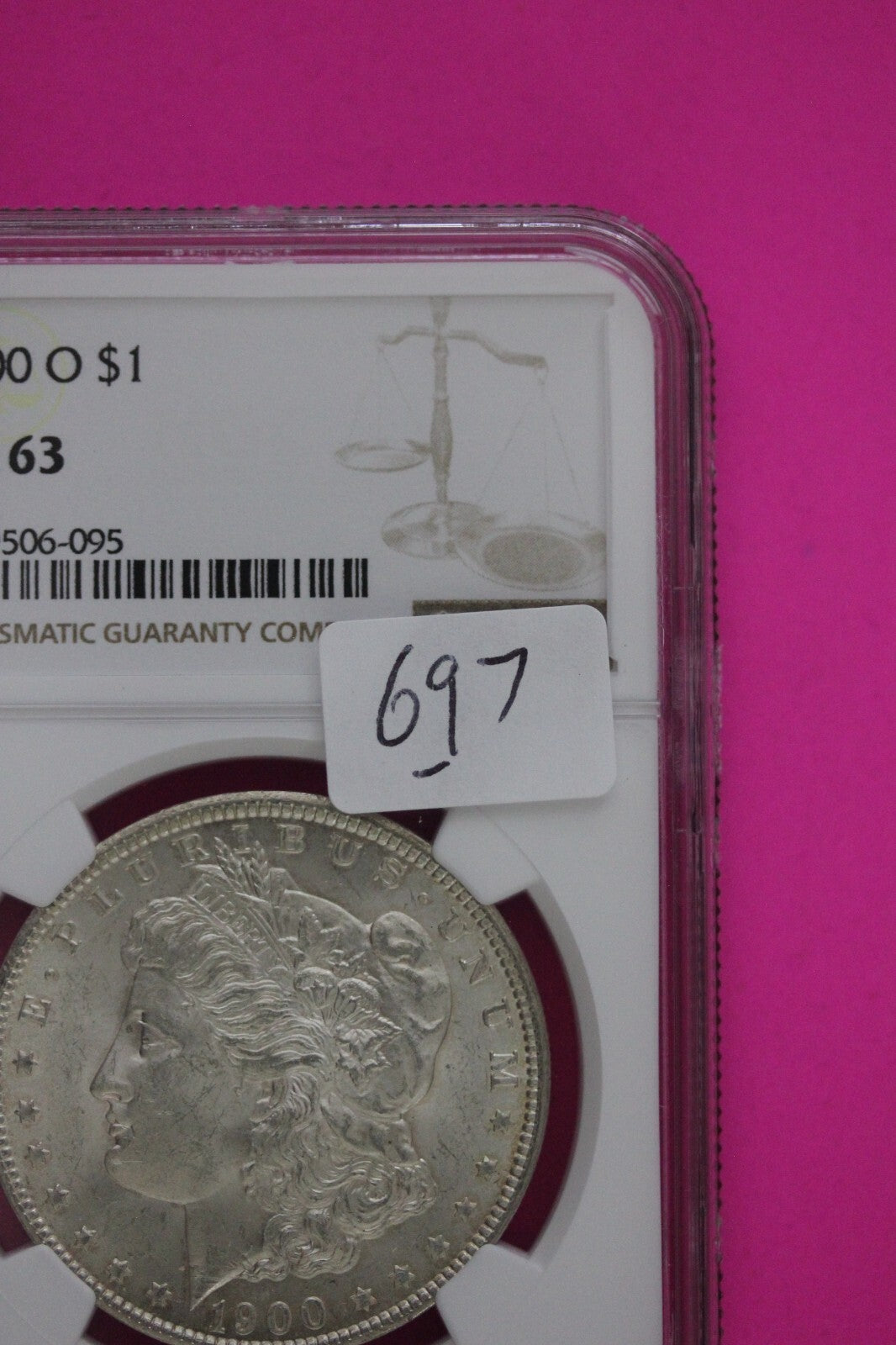1900 O MS 63 Liberty Morgan Silver Dollar NGC Certified Graded Authentic 697