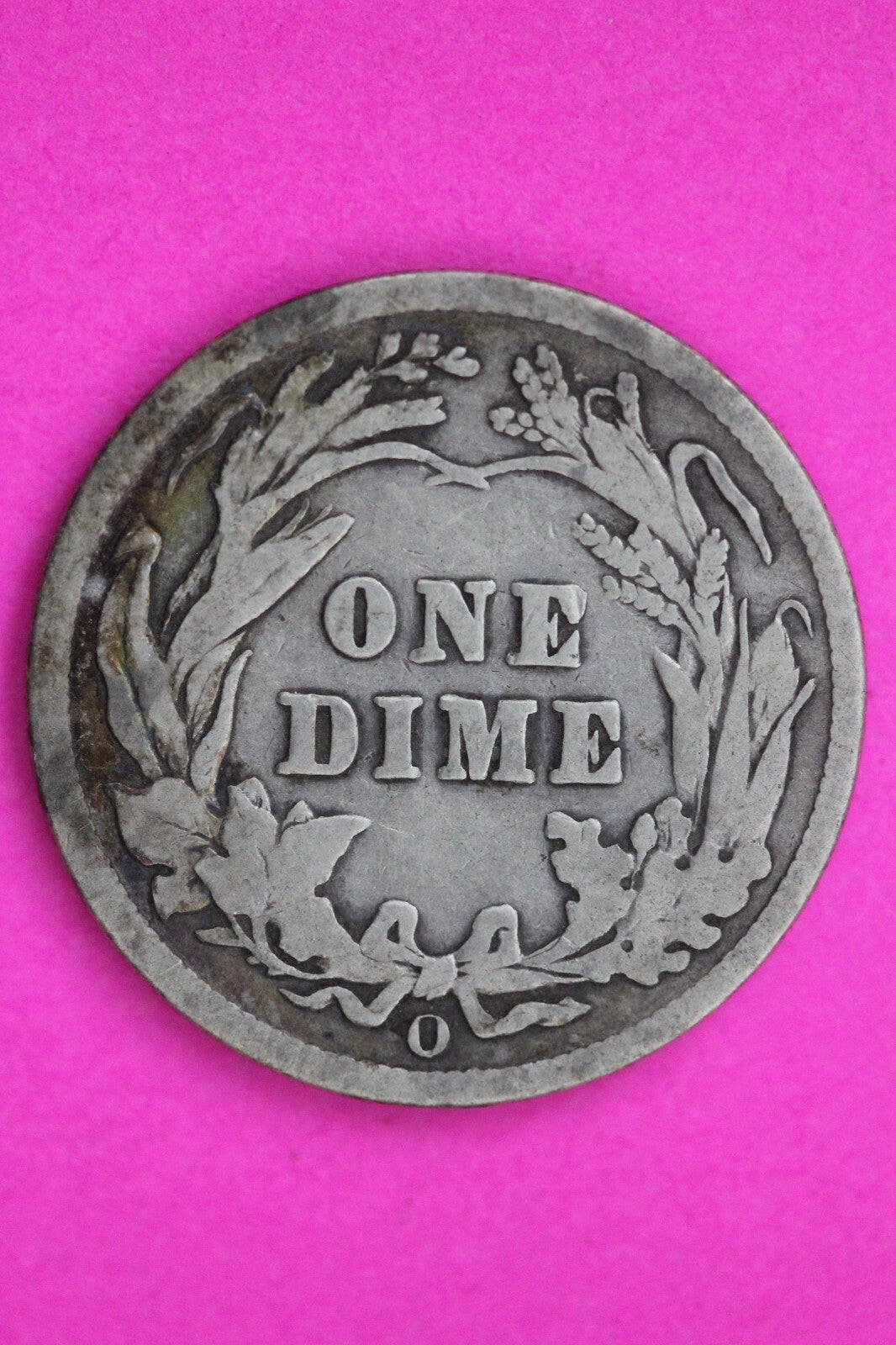 1909 O Barber Liberty Dime Silver Coin Guaranteed Authentic & Genuine 0716N