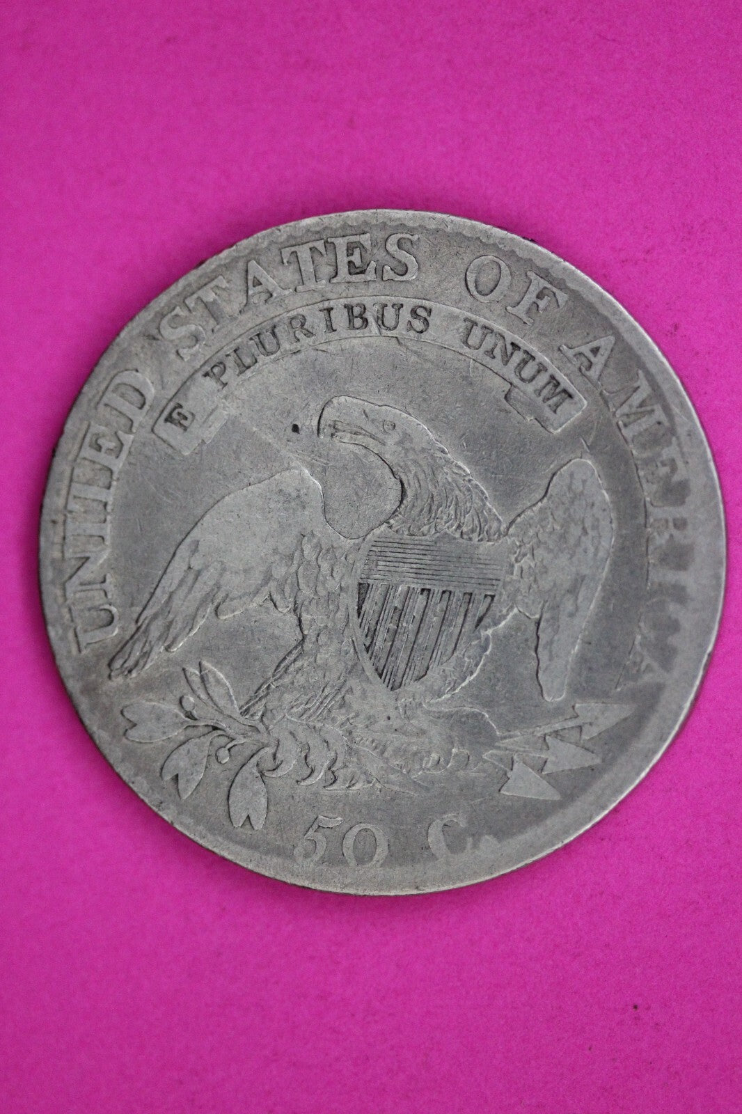 1814 Cap Bust Liberty Half Dollar O-105 Ear Bars Silver Guaranteed Genuine 1479