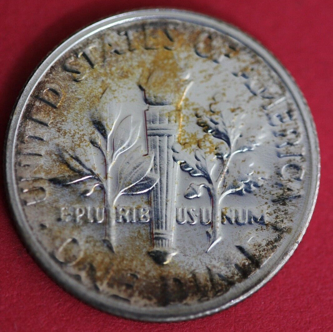 Toned 1955 Silver Proof Roosevelt Dime Exact Coin Shown  67