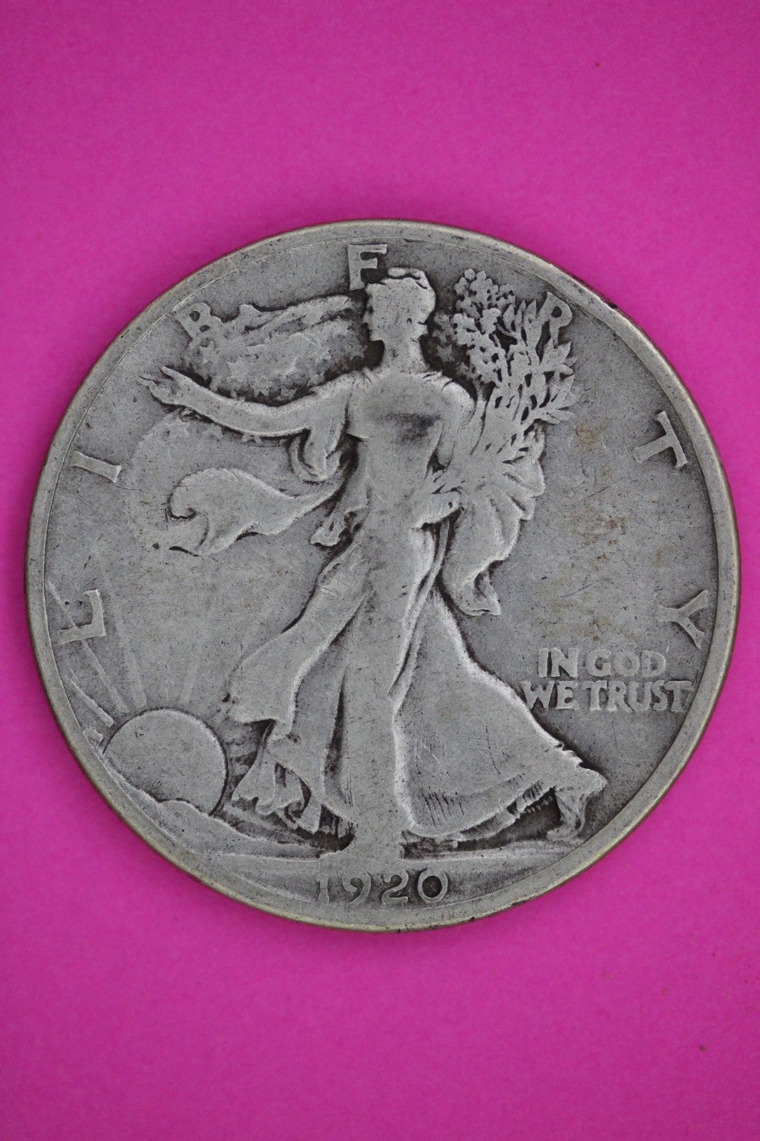 1920 S Walking Liberty Walker Half Dollar Coin Guaranteed Authentic Genuine 2405