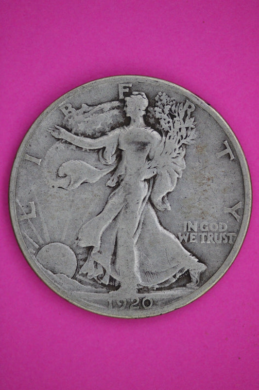 1920 S Walking Liberty Walker Half Dollar Coin Guaranteed Authentic Genuine 2405