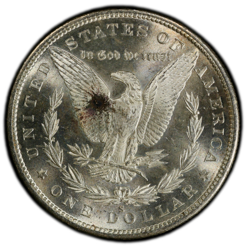 Toned 1880 S MS 65 Morgan Silver Dollar PCGS Graded Certified Authentic Slab 243