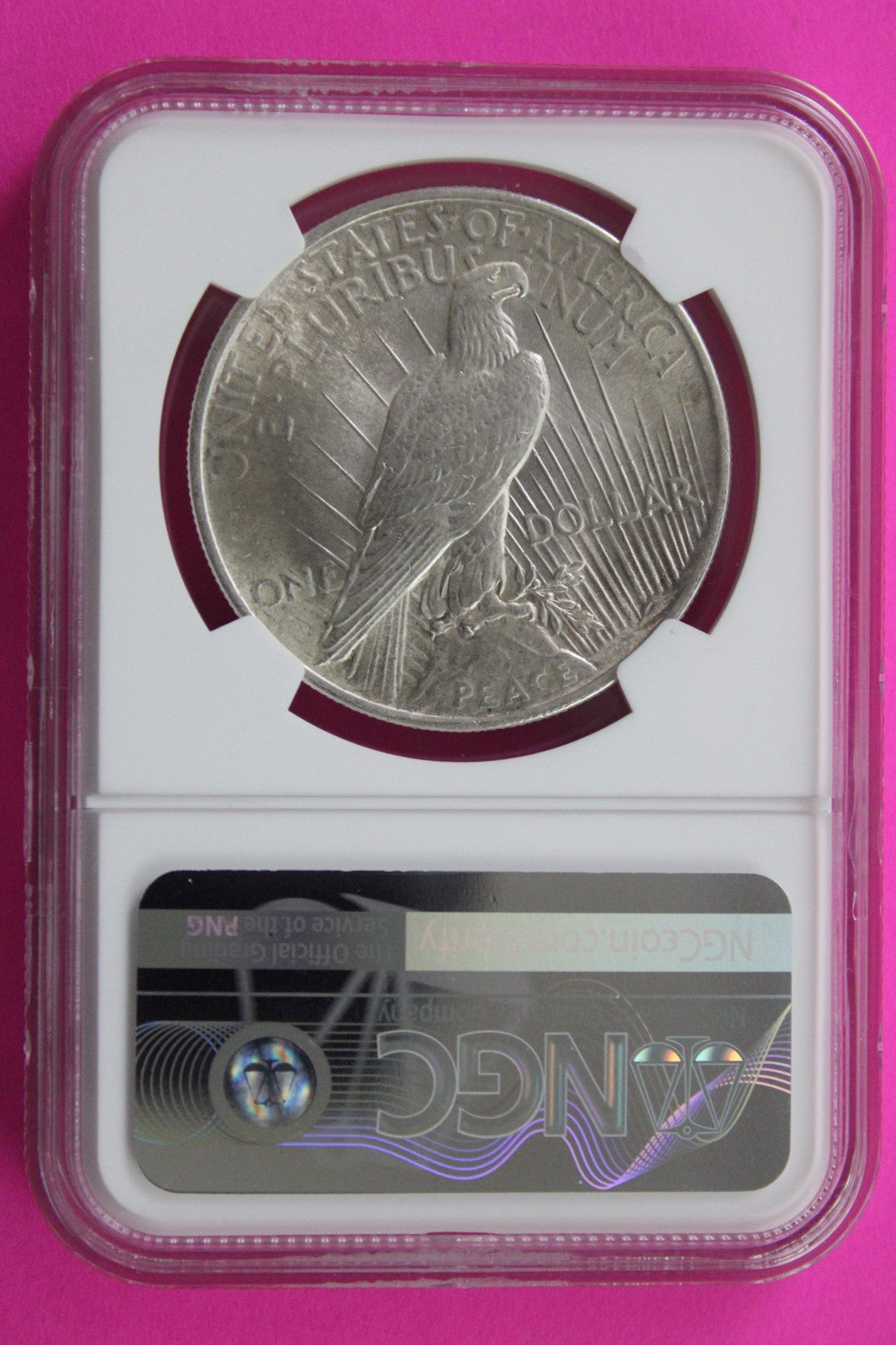 1924 P MS 63 Liberty Peace Silver Dollar NGC Certified Graded Authentic 728