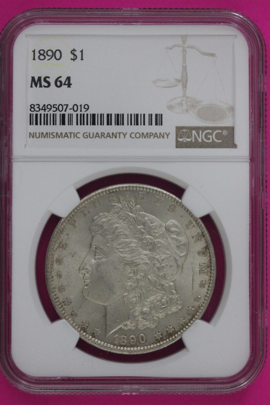 1890 P MS 64 Liberty Morgan Silver Dollar NGC Certified Graded Authentic 779