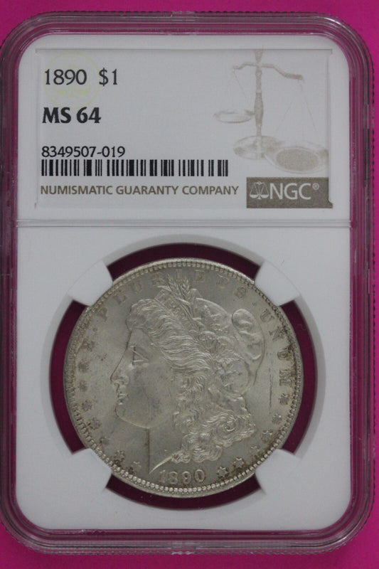 1890 P MS 64 Liberty Morgan Silver Dollar NGC Certified Graded Authentic 779