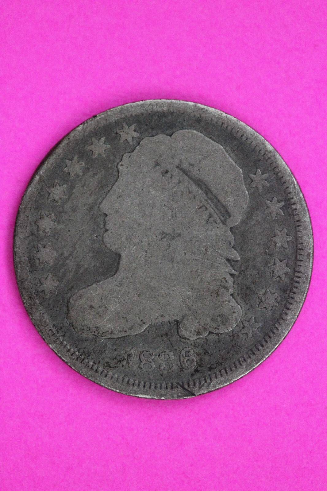 1836 Bust Capped Dime Lady Liberty Silver Coin Guaranteed Authentic Genuine 1533