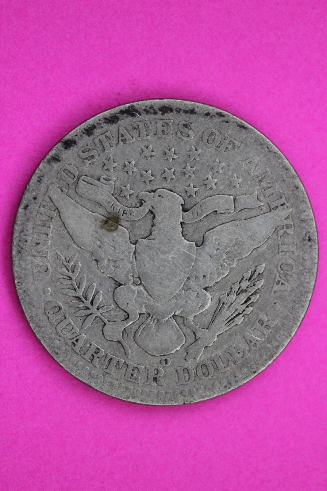 1904 O Barber Liberty Silver Quarter Guaranteed Authentic & Genuine Coin 1205