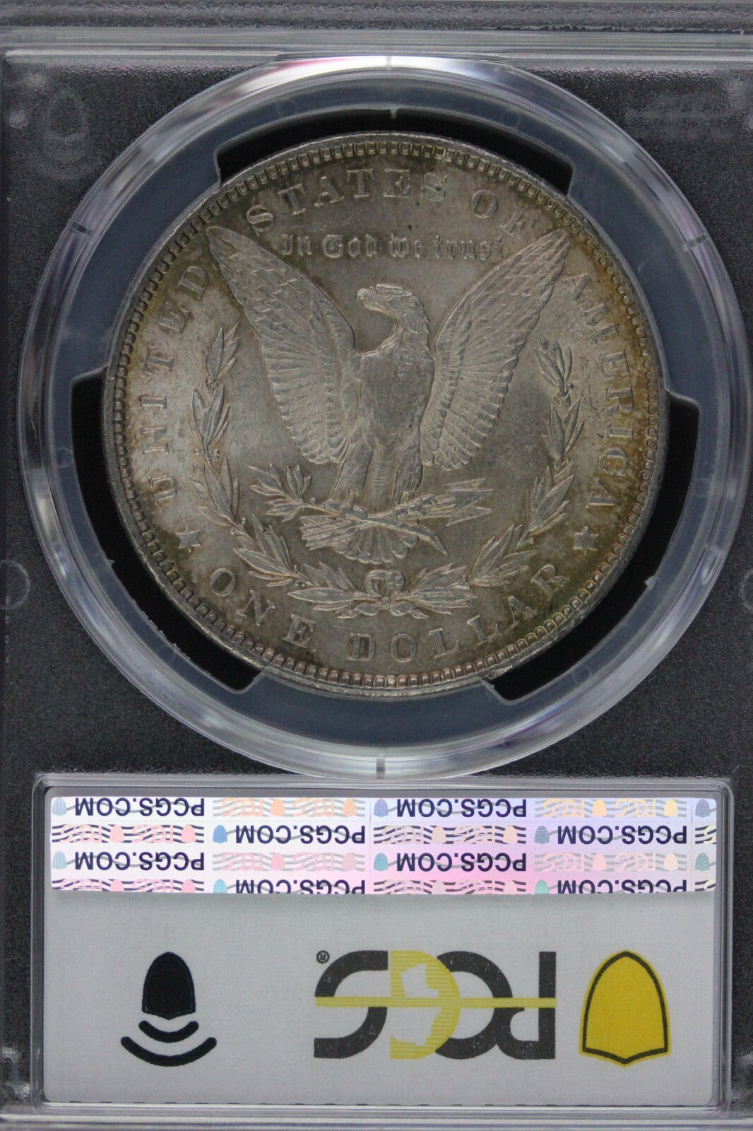 Toned 1888 P MS 63 Morgan Liberty Silver Dollar PCGS Certified Slab 32