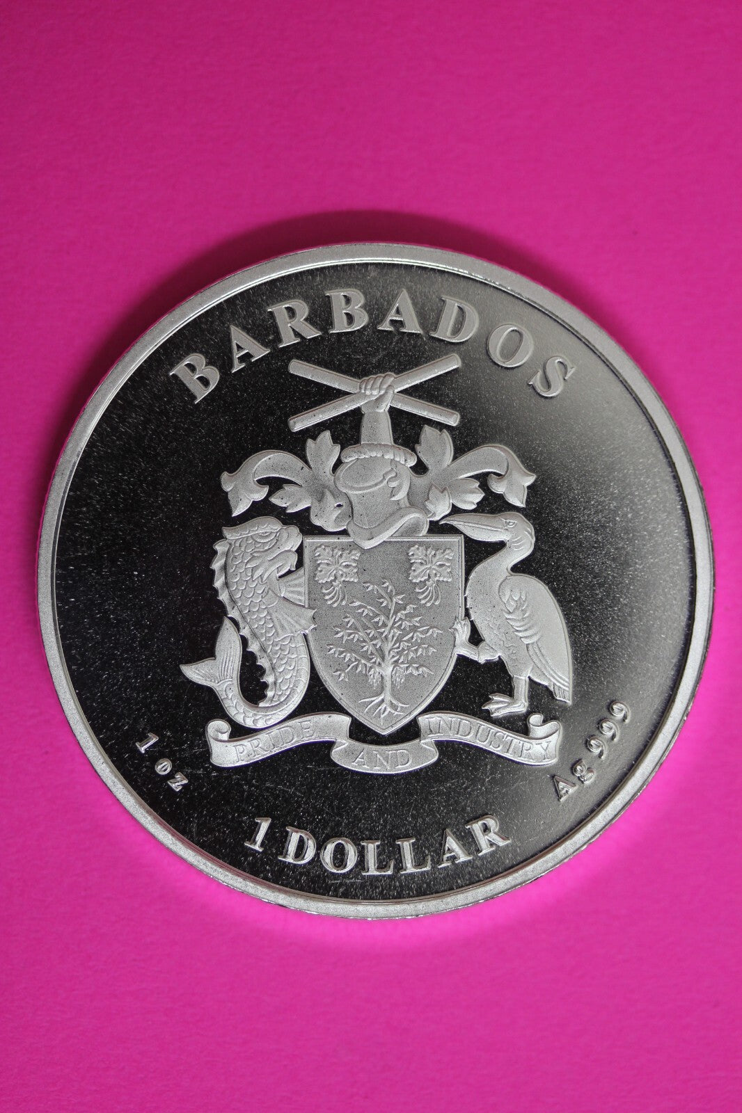 Gem BU 2023 Barbados Monkey 1 OZ Silver Coin .999 Fine $1.00 Same Coin In Pic 14