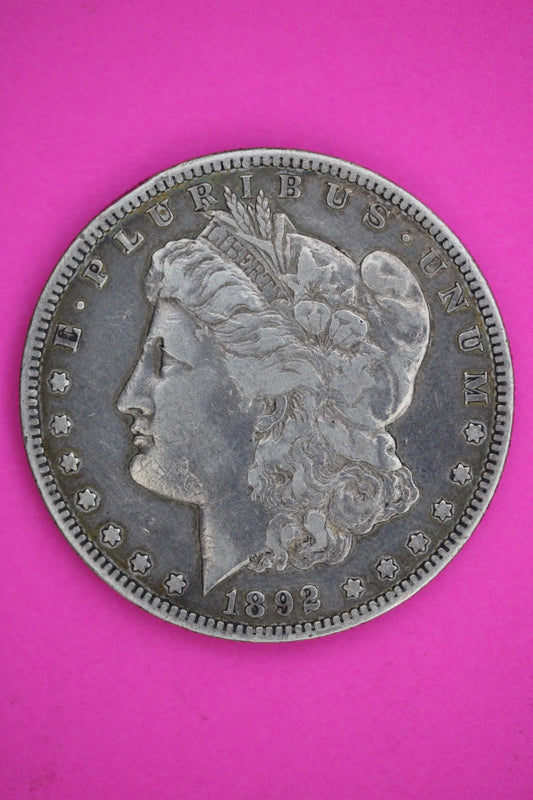 1892 S Morgan Liberty Silver Dollar Guaranteed Authentic & Genuine Coin 2571