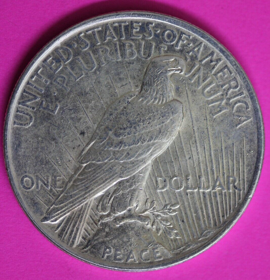 Gold Toned 1923 P Liberty Peace Silver Dollar Exact Coin Shown Better Grade 114