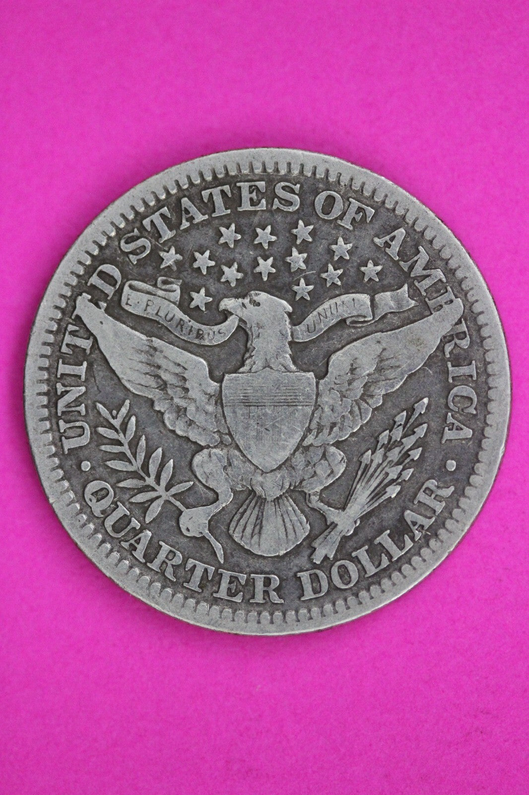 1902 P Barber Liberty Silver Quarter Guaranteed Authentic & Genuine Coin 1415