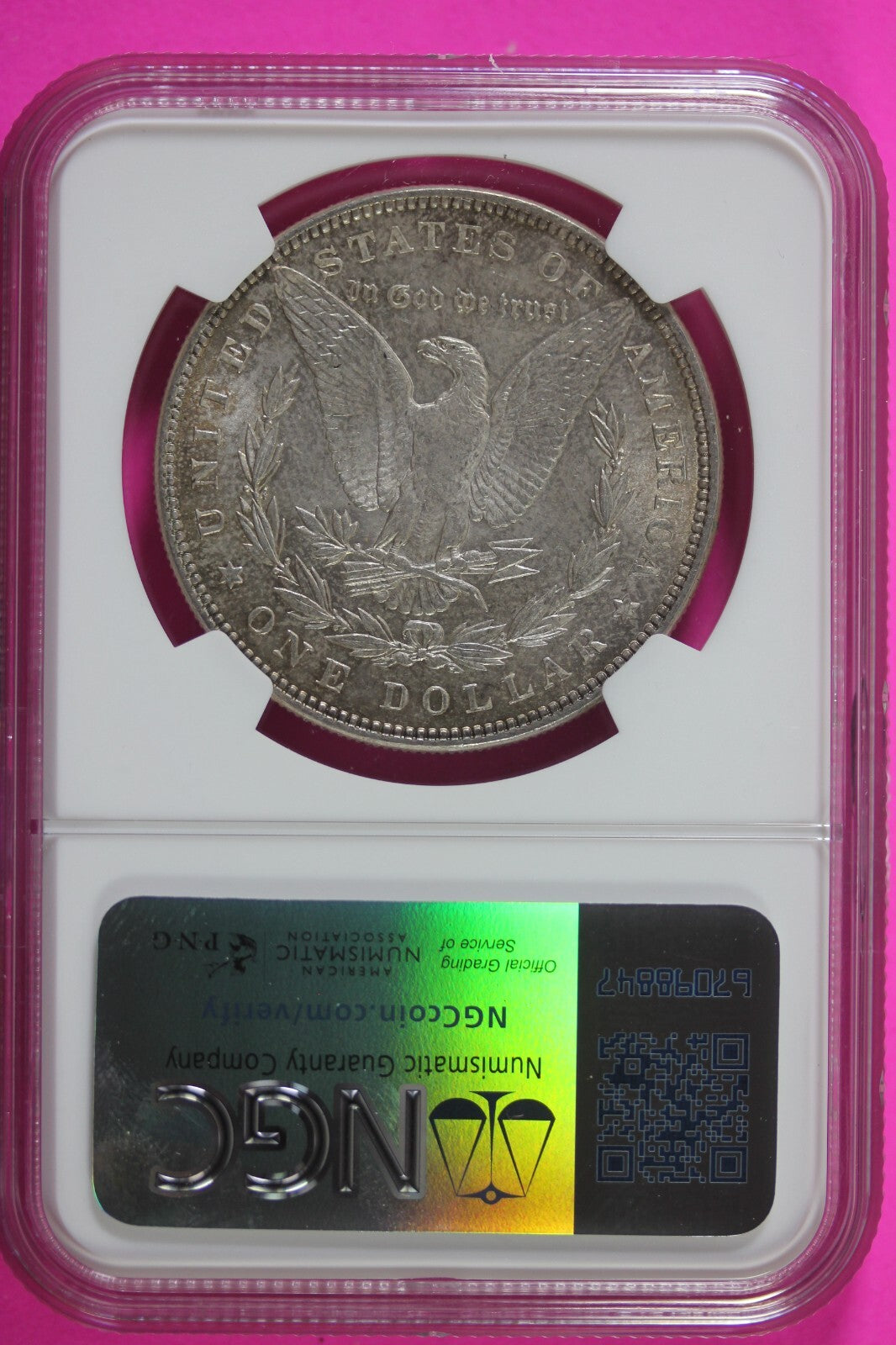 1887 P MS 63 Liberty Morgan Silver Dollar NGC Certified Graded Authentic 651