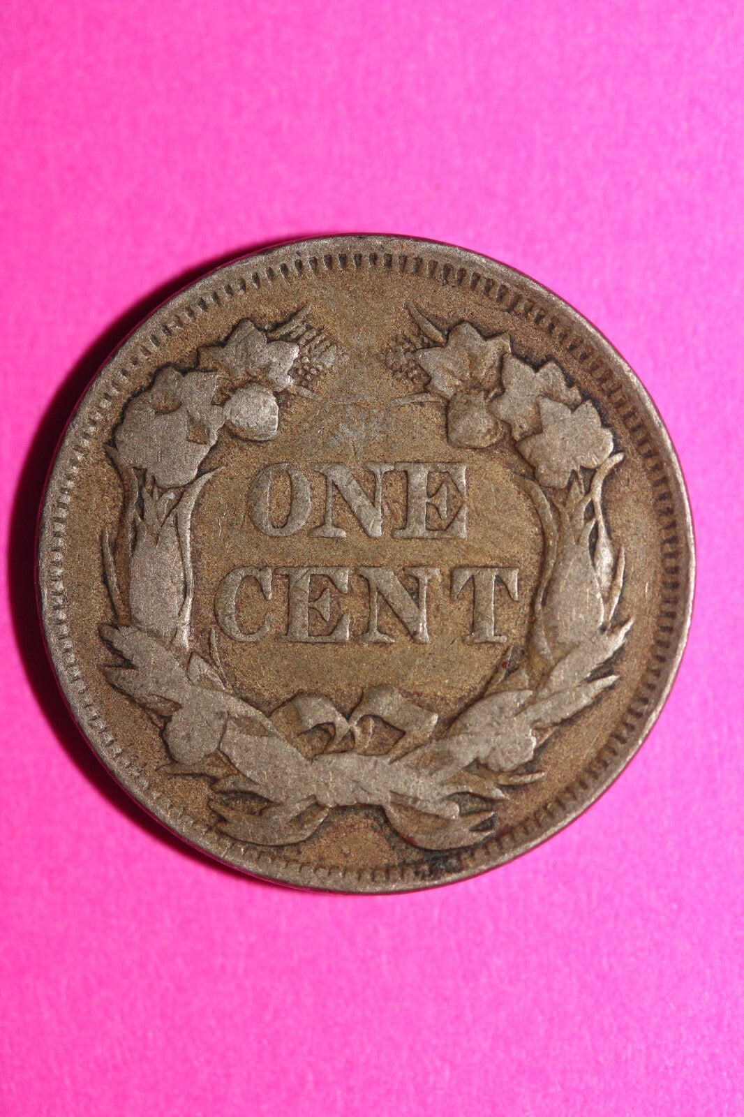 1857 Flying Eagle Cent Penny Exact Scarce Early Type Coin as Pictured 06