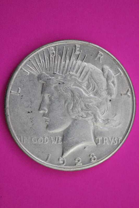 1928 S Peace Silver Dollar LIberty Coin Guaranteed Genuine American Seller 2006