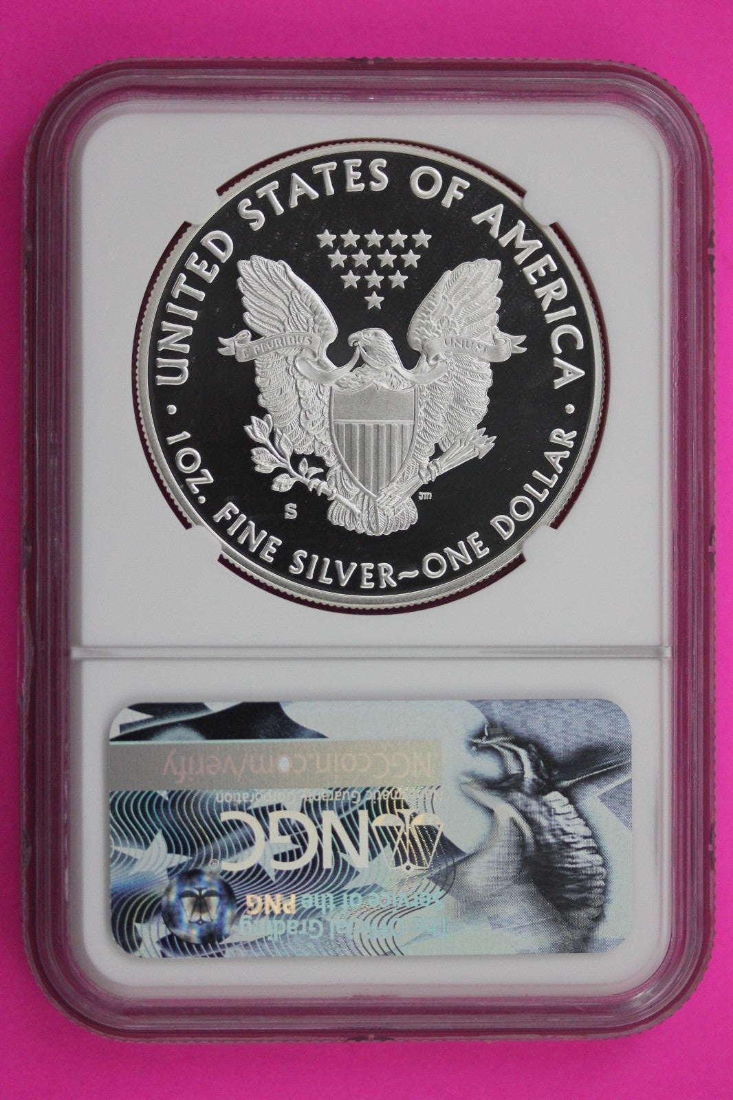 2017 S PF 70 Silver American Eagle From Congratulations Set Mercanti Sig NGC 512