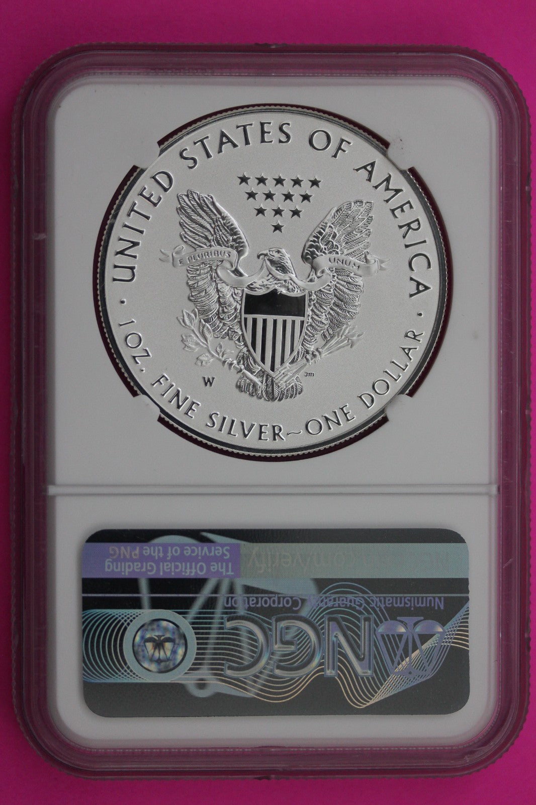 2019 W PF 70 Enhanced Reverse Proof Silver Eagle From Two Nations Set NGC 614