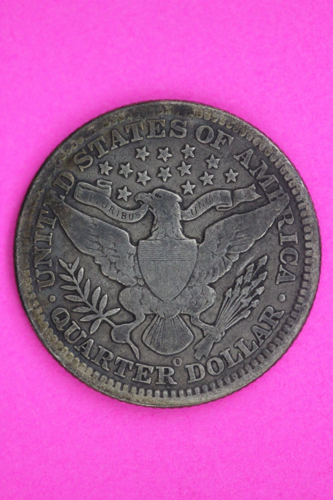 1901 0 Barber Liberty Silver Quarter Guaranteed Authentic & Genuine Coin 1416