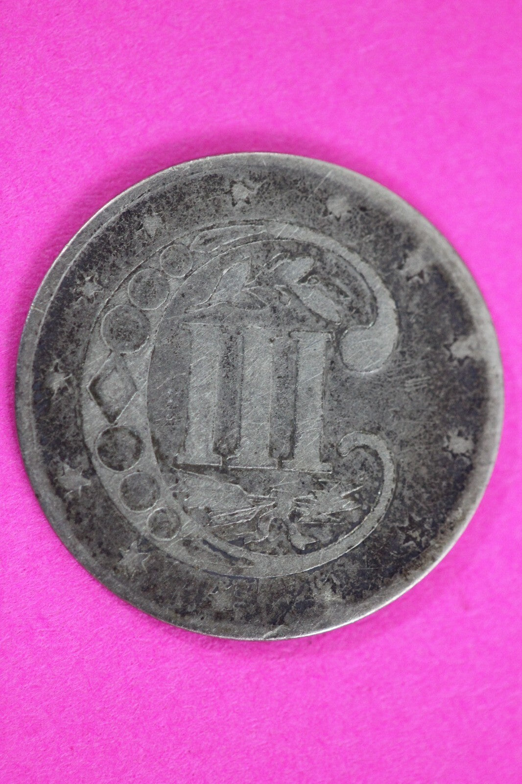 1858 Trime 3 Three Cent Silver Dime Exact Coin Shown In Pics Semi Key Date 80