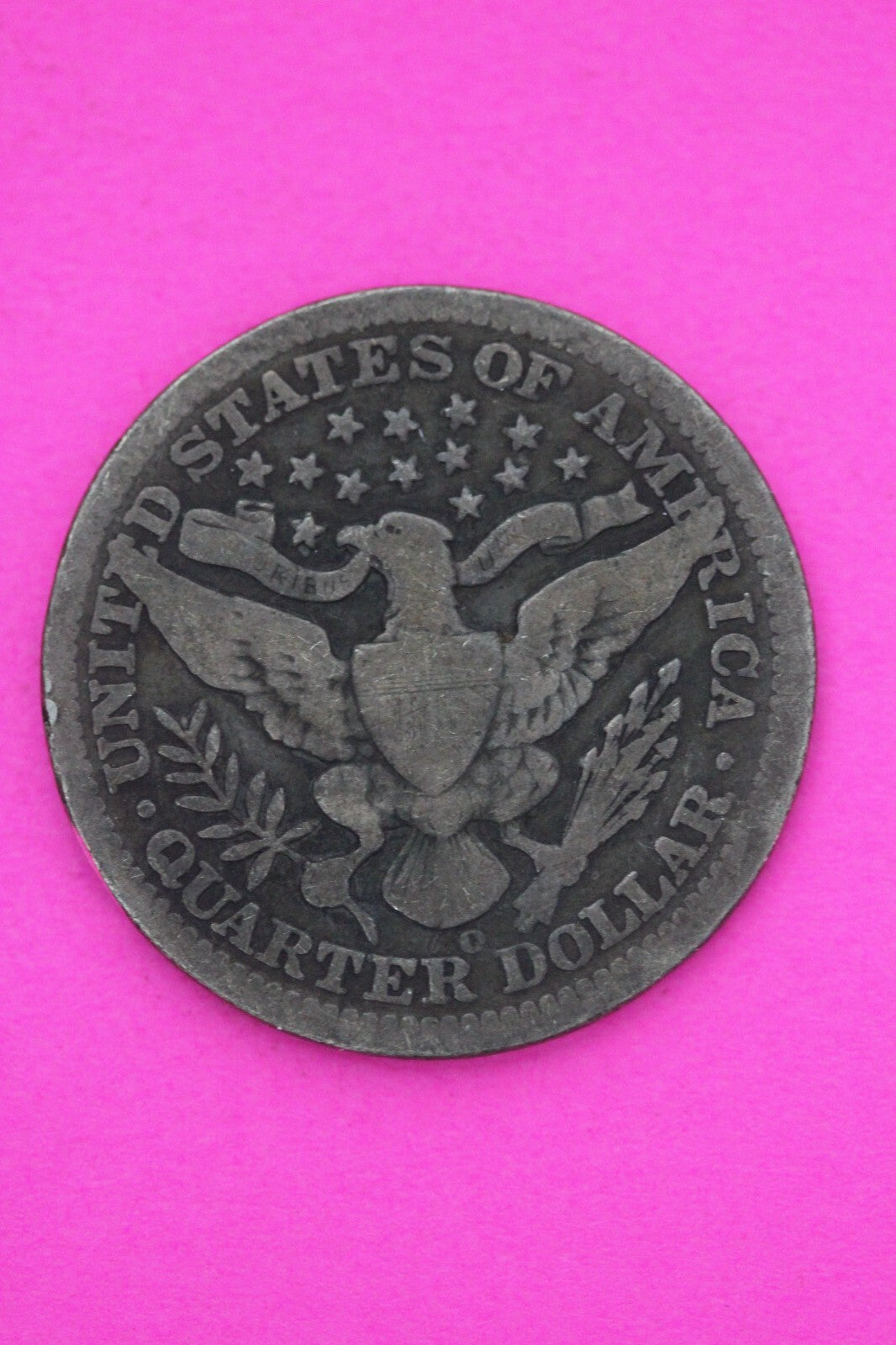 1901 O Barber Liberty Silver Quarter Scarce Semi Key Date New Orleans Mint 52