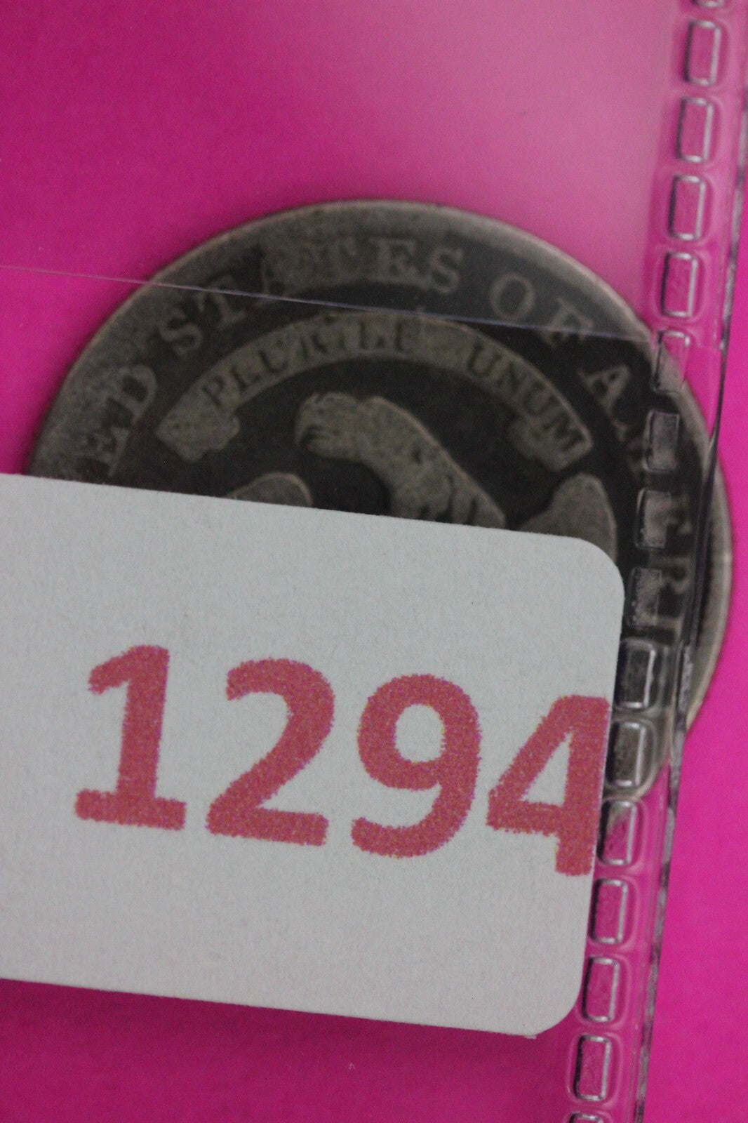 1834 Bust Capped Dime Reverse Rim Cud Lady Liberty Silver Coin Authentic 1294
