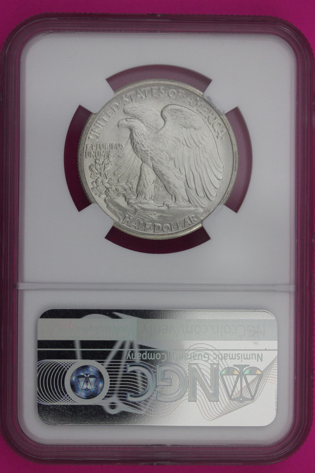 1941 P MS 65 Walking Liberty Silver Half Dollar Walker NGC Certified Slab 1172