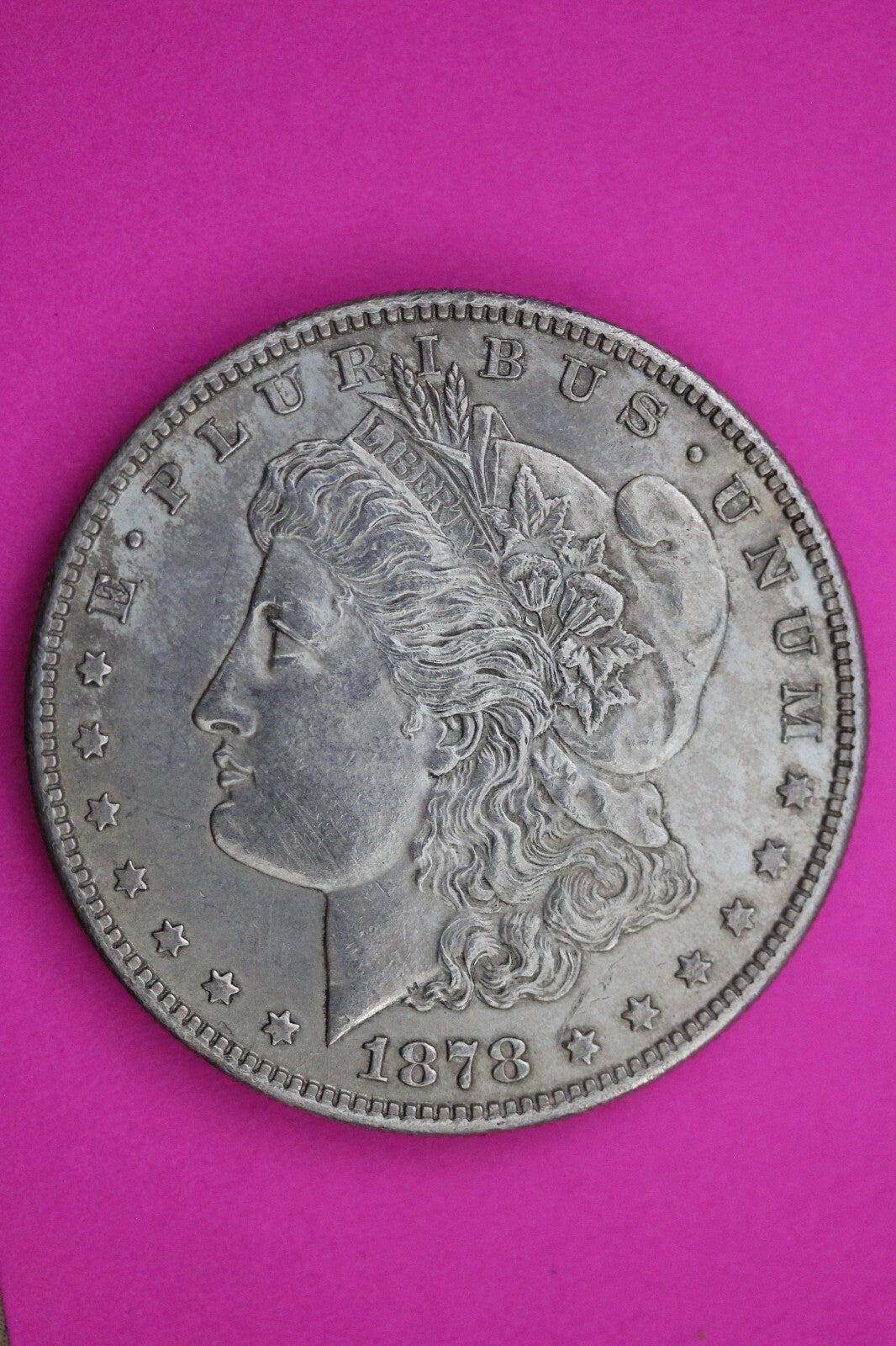 High Grade 1878 S Morgan Liberty Silver Dollar Guaranteed Authentic Coin 1008