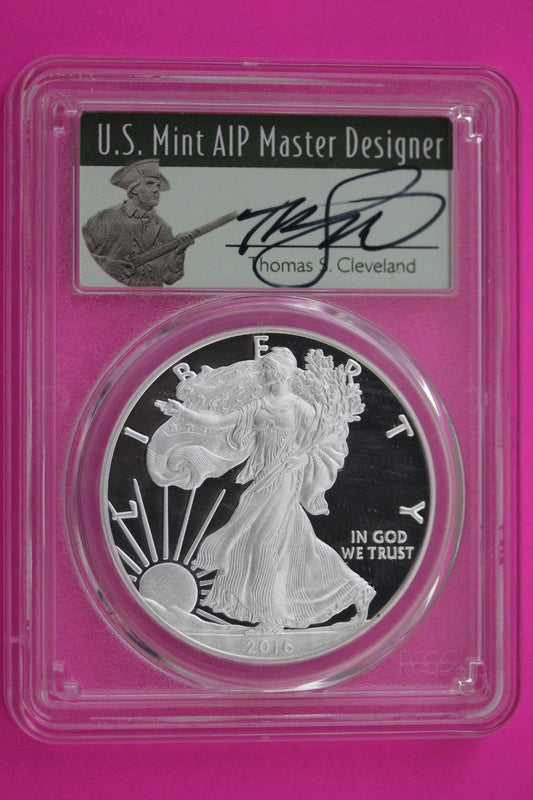 2016 W PF 70 Silver Eagle Lettered Edge 30th Anniversary PCGS 1 OZ Silver 700