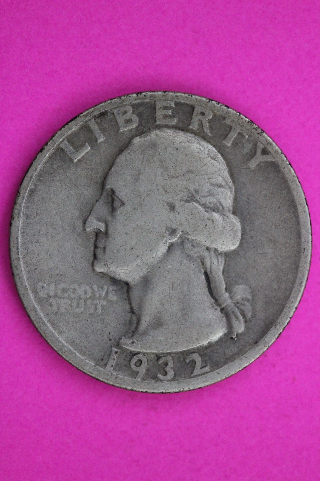 1932 D George Washington Silver Quarter Guaranteed Authentic Genuine Coin 1629