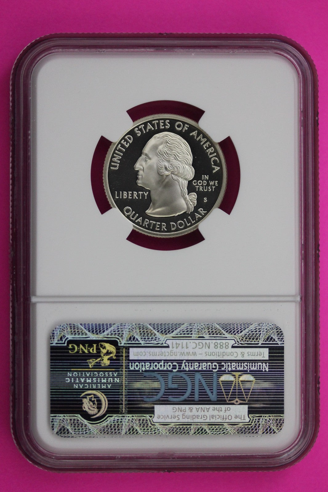 1999 S PF 70 New Jersey Silver State Quarter NGC Certified Authentic Slab 456