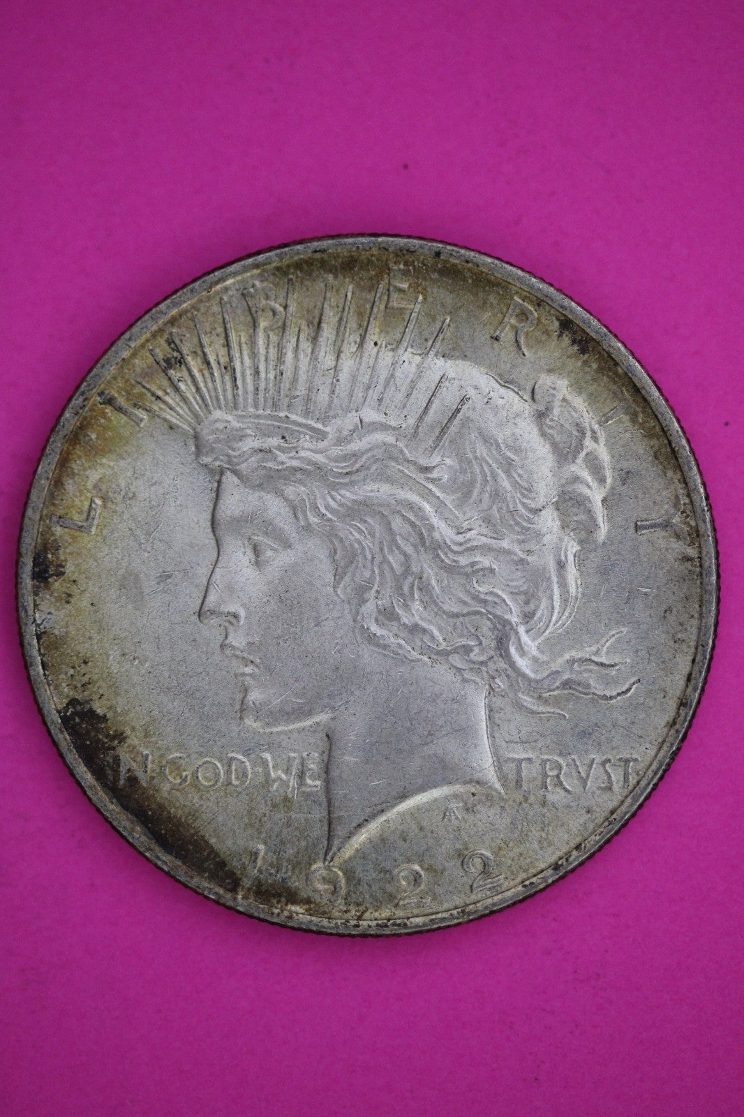 High Grade 1922 P Peace Silver Dollar LIberty Coin Authentic & Genuine 2642