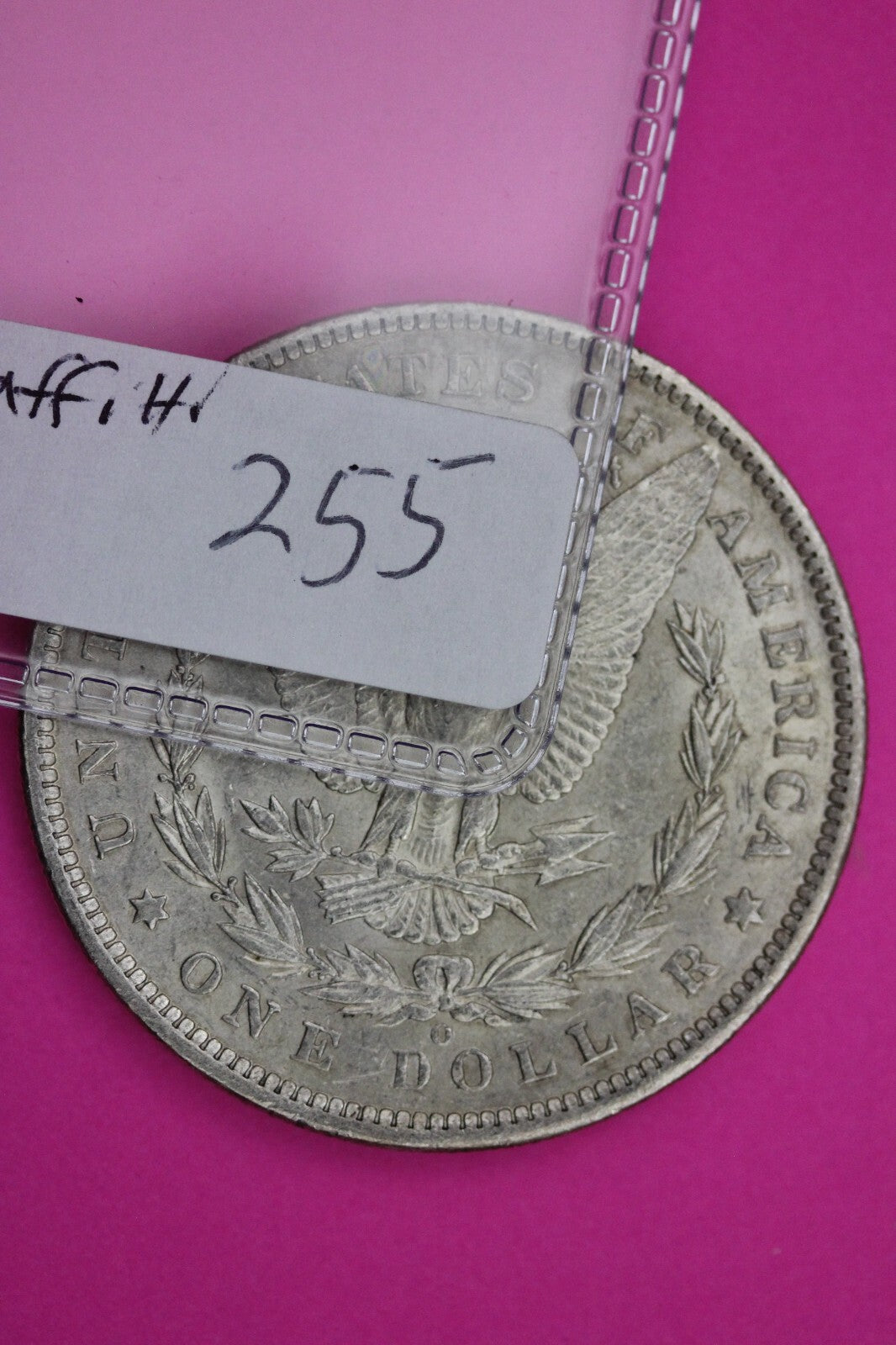 Graffitti 1886 O Morgan Liberty Silver Dollar New Orleans Semi Key Coin 255