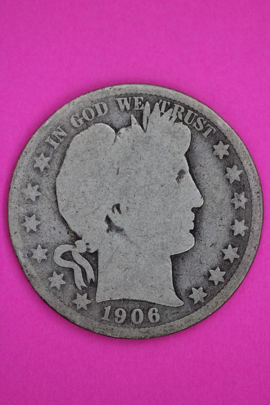1906 D Barber Liberty Half Dollar Silver Coin You Get The Coin In Pics TOM 16