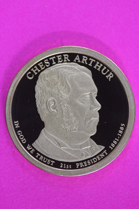 Proof 2012 S Chester Arthur Presidential Dollar DCAM Same Coin In Pics TOM 07