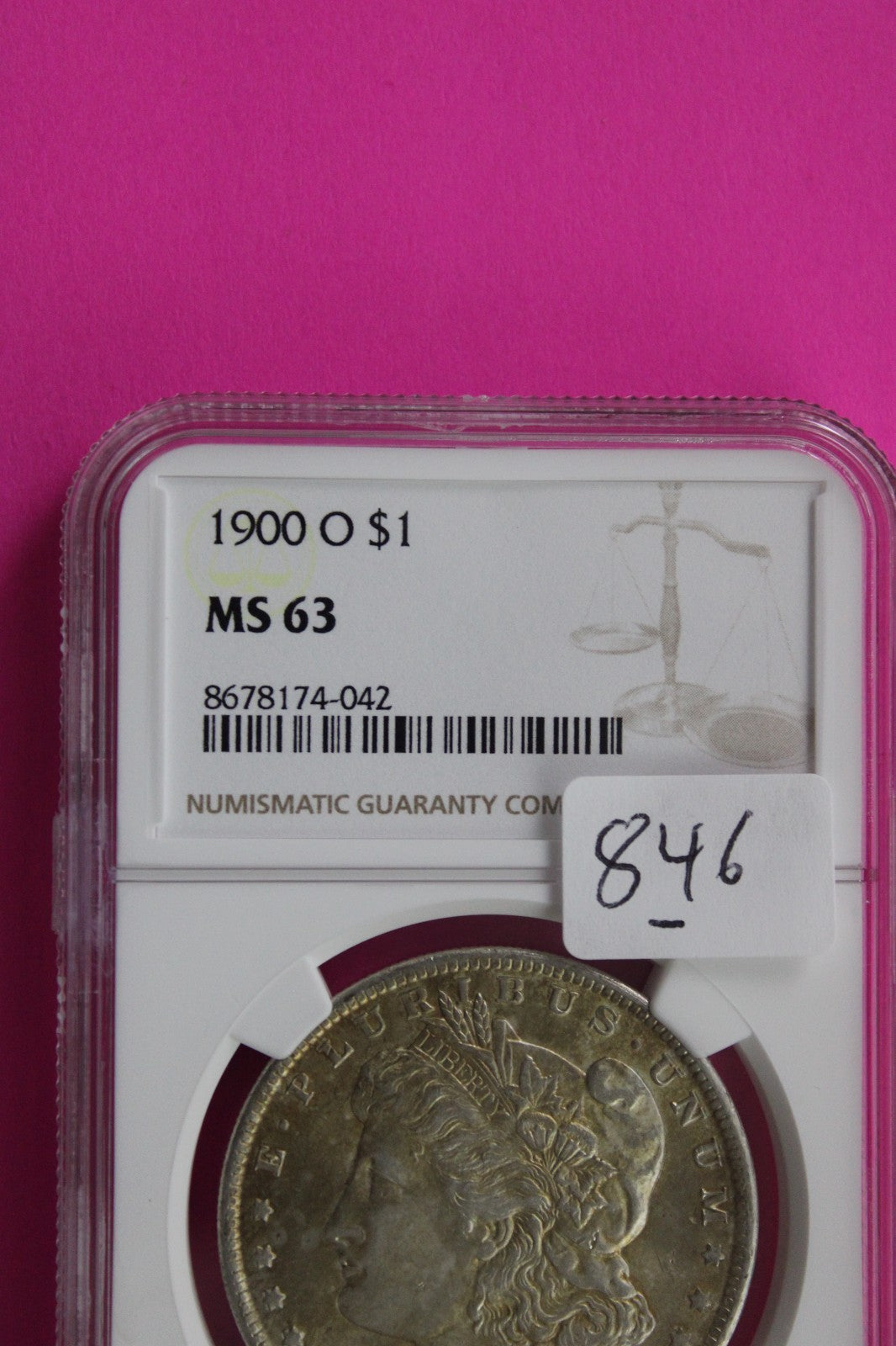 1900 O MS 63 Liberty Morgan Silver Dollar NGC Certified Graded Authentic 846