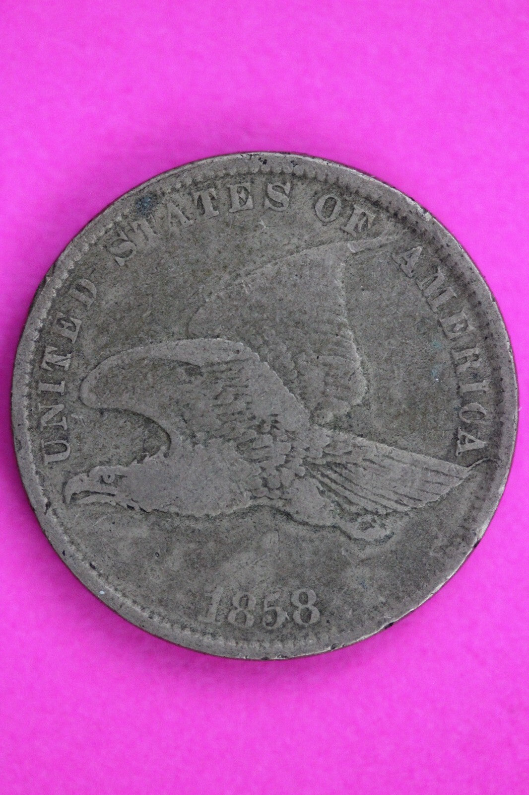 1858 Flying Eagle Cent Penny Guaranteed Authentic & Genuine Free Shipping 1536
