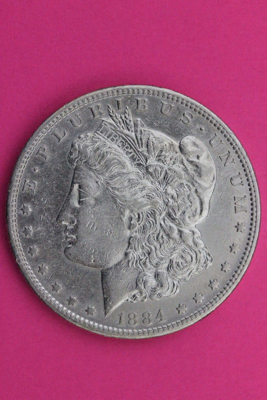 High Grade 1884 S Morgan Lady Liberty Rare Date Silver Dollar Authentic 0288N
