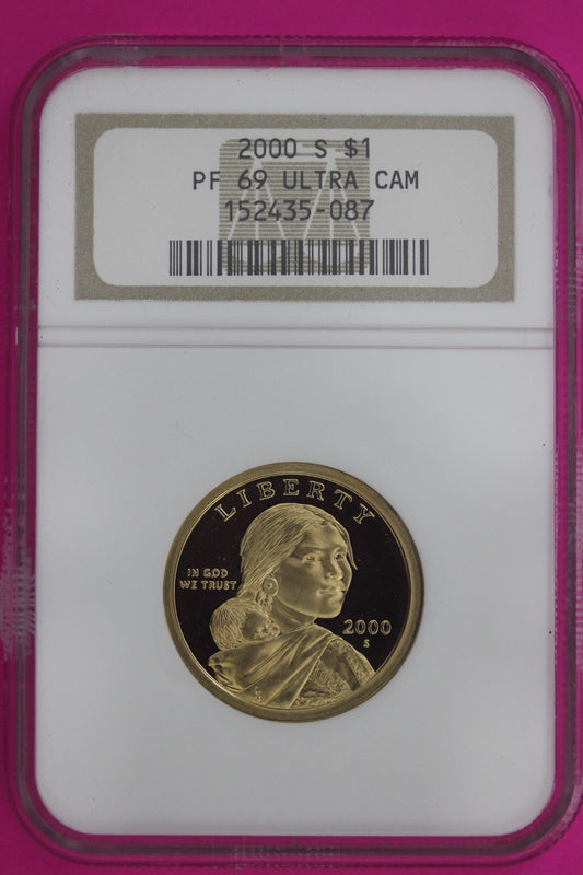 2000 S PR 69 Sacagawea Dollar Native American NGC Certified Authentic Slab 16