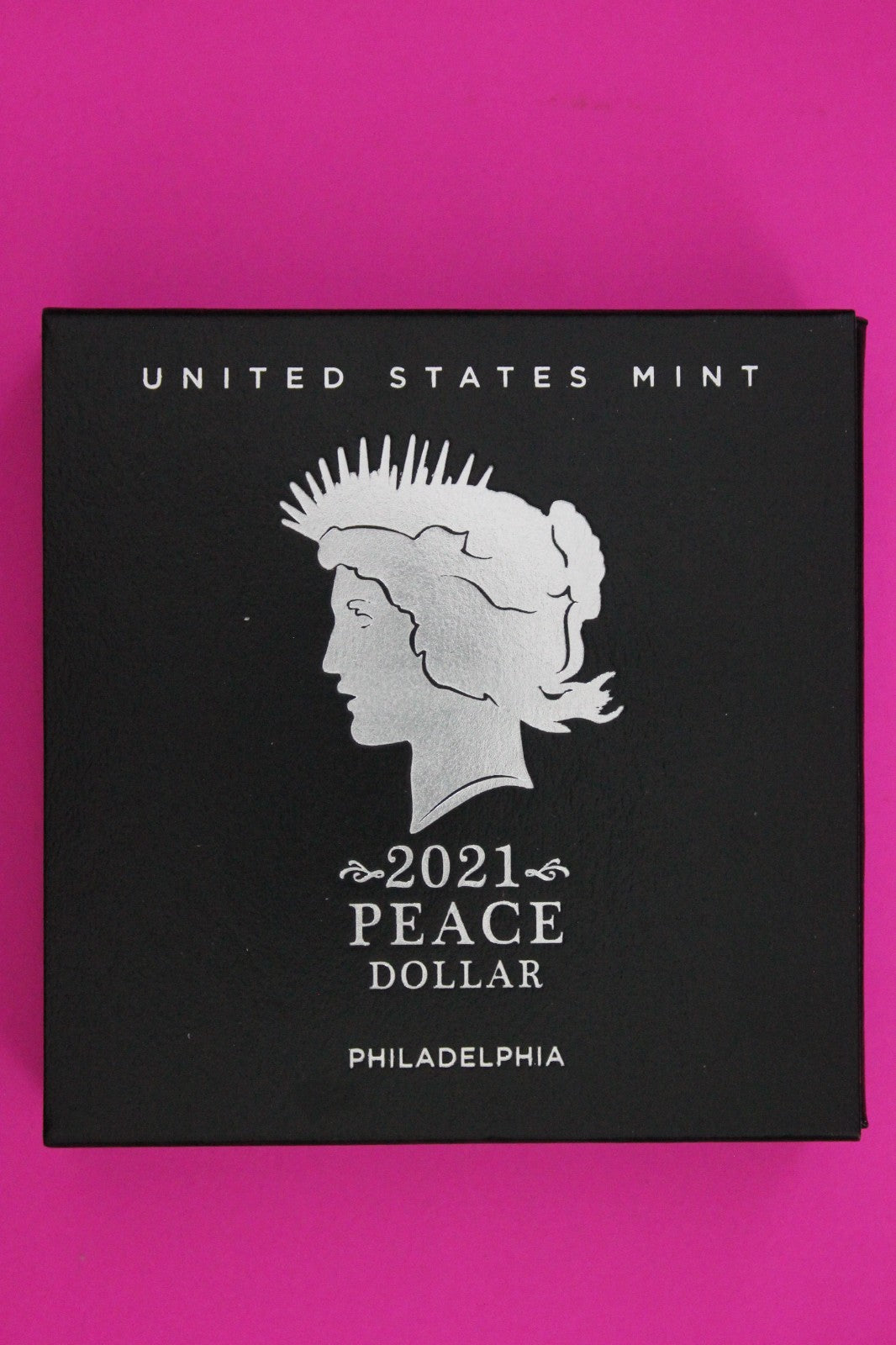 Gem Brilliant Uncirculated 2021 Peace P Silver Dollar 999 Fine Mint Box COA 6007