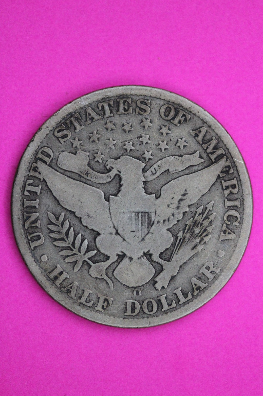 1909 O Barber Liberty Silver Half Dollar Guaranteed Authentic Genuine Coin 2271