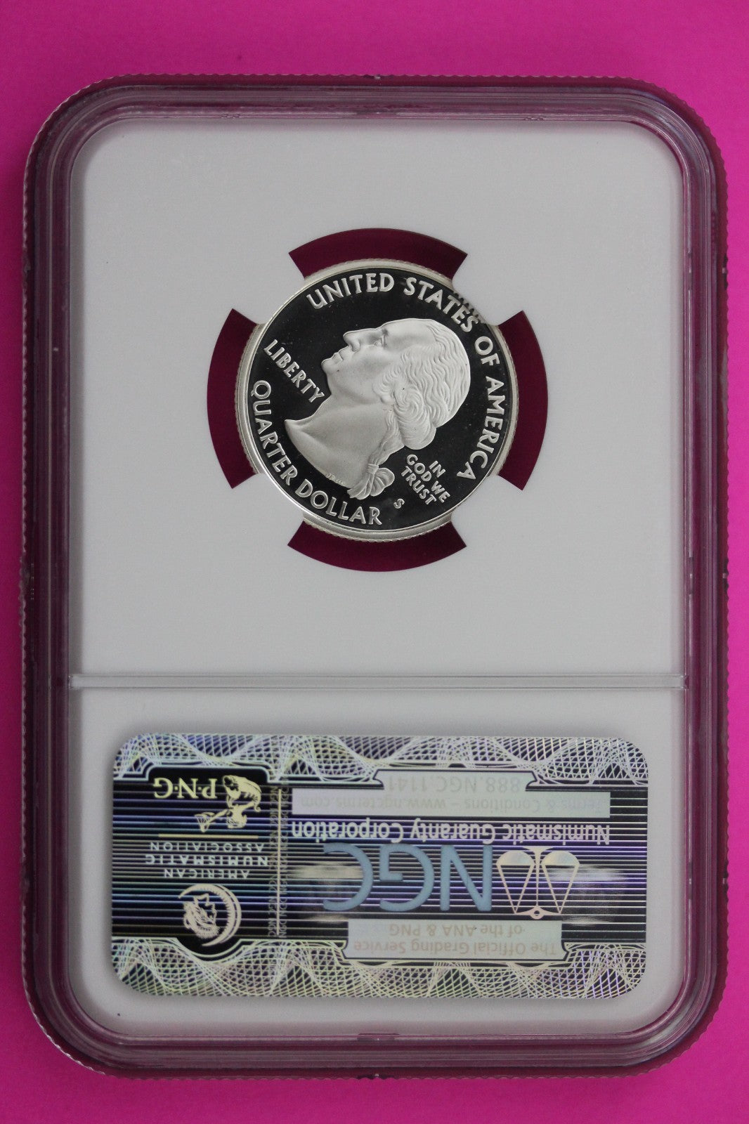 2008 S PF 70 New Mexico Silver State Quarter NGC Certified Authentic Slab 455