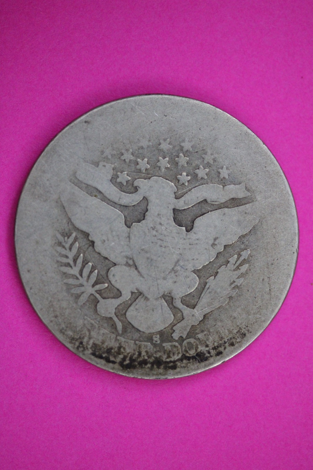 1908 S Barber Liberty Quarter Silver Exact Coin Shown Low Grade Filler 2788