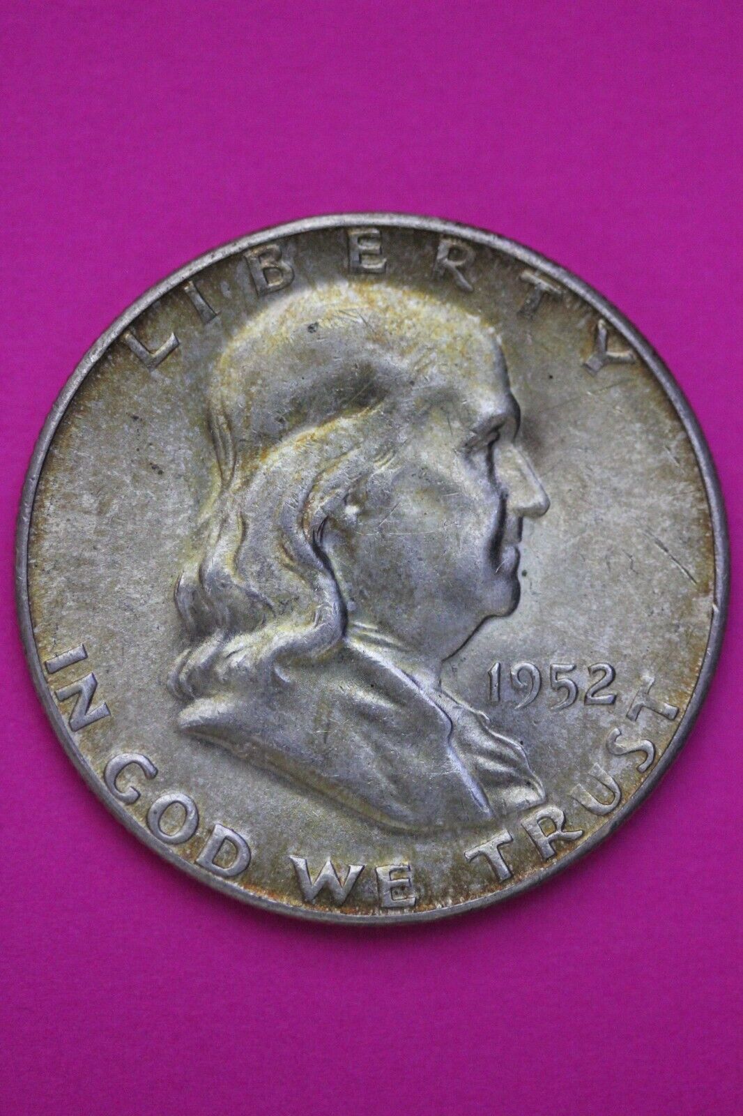 HIGH GRADE 1952 S Ben Franklin Half Dollar Silver Check Out Bell Lines OCE 70