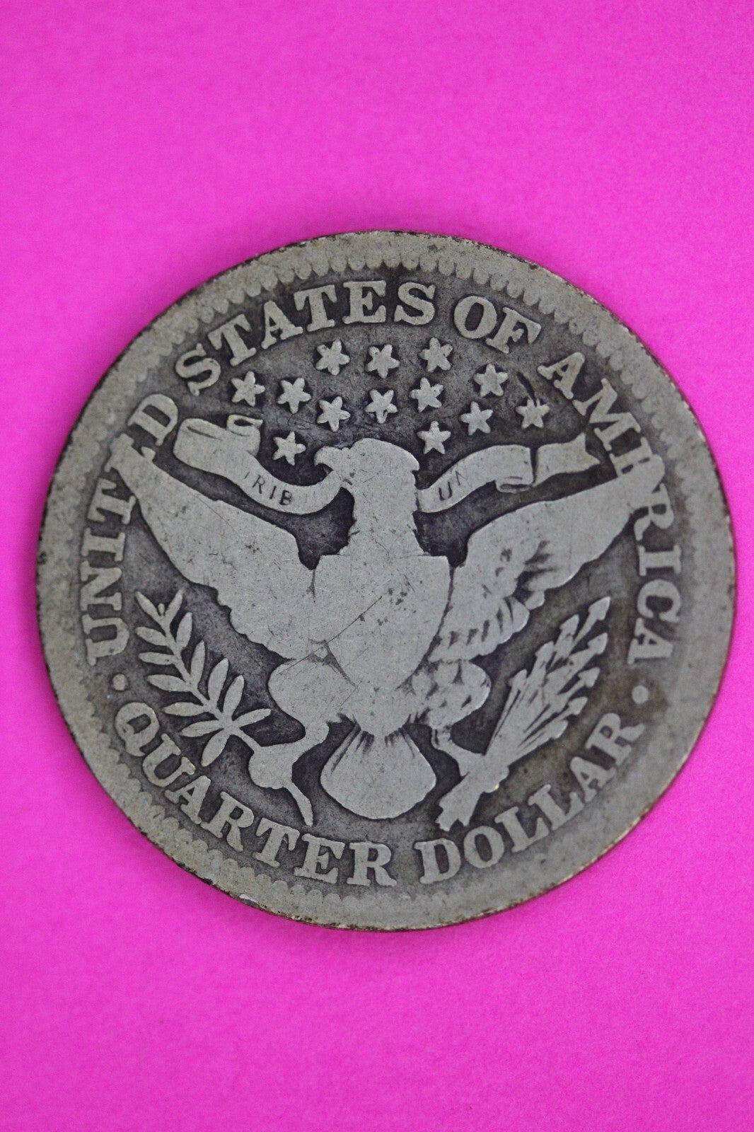 1905 P Barber Liberty Silver Quarter Guaranteed Authentic & Genuine Coin 1455