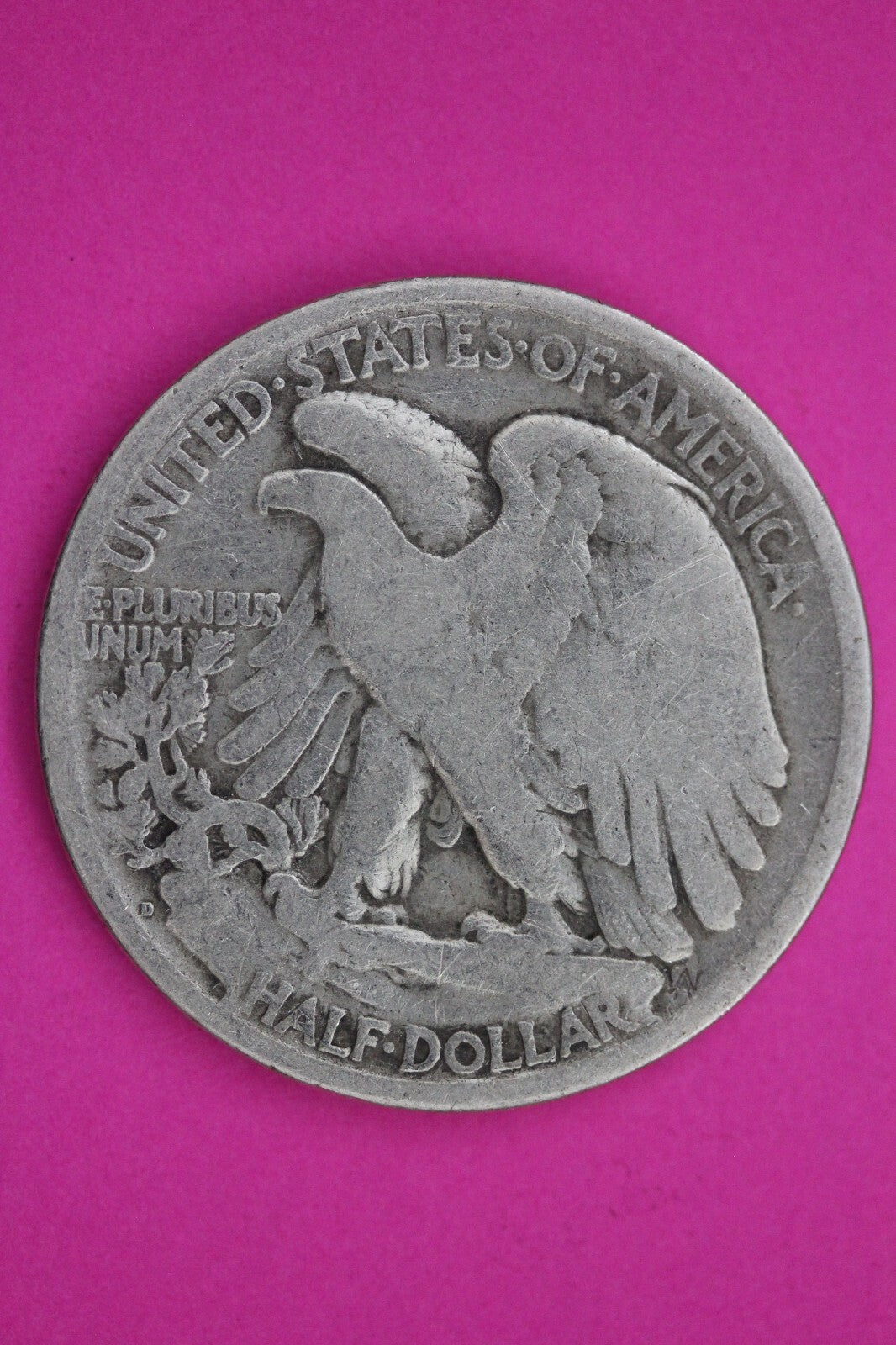 1918 D Walking Liberty Silver Half Dollar Guaranteed Authentic Genuine Coin 1169