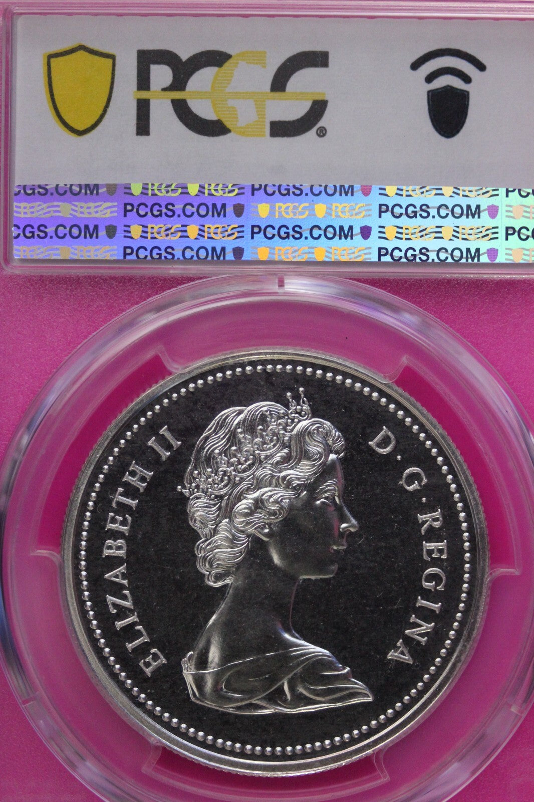 Golden Toned 1973 SP 65 Canada RC Mounted Police Silver Dollar PCGS Graded 739