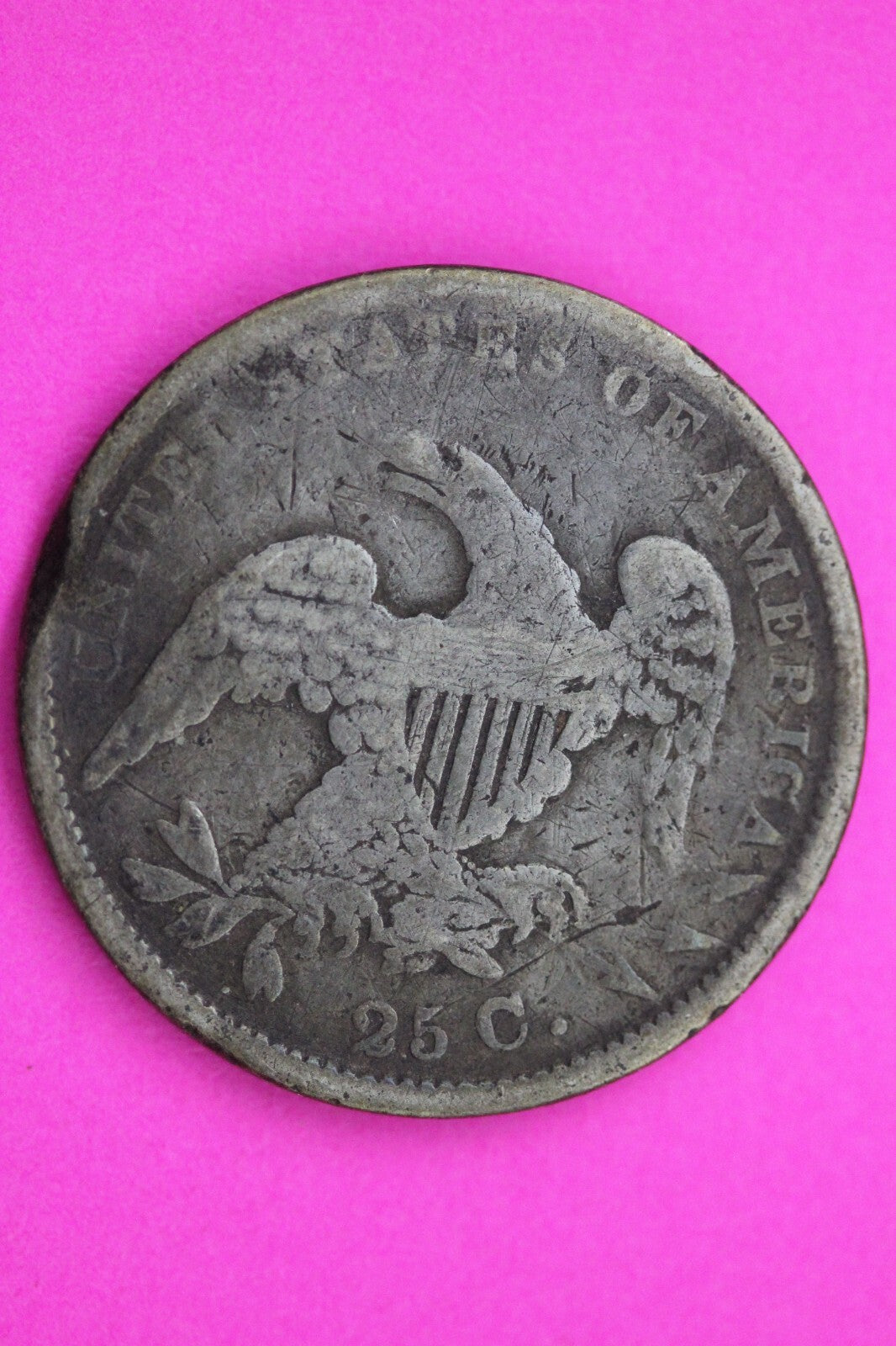 1833 Bust Cap Quarter Lady Liberty Rare Silver Key Date Coin Authentic 0573N