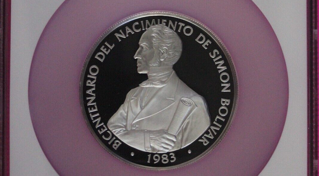Very Rare 1983 Panama Silver 20 Balboas PF 69 Ultra Cameo NGC Graded Slab 7113
